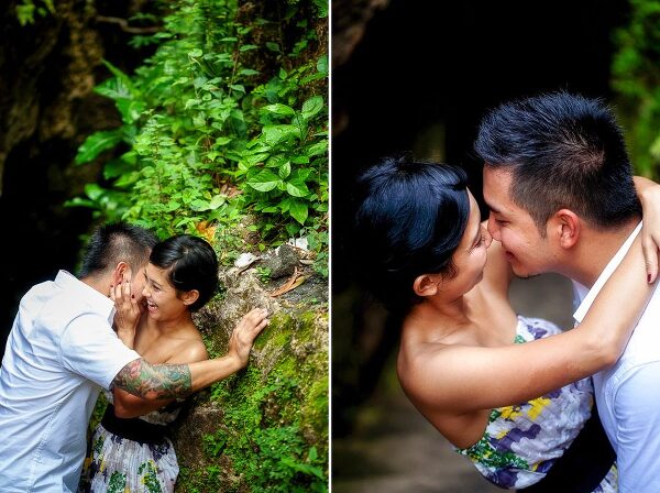 Bunn Salarzon - guy kissing girl in cave