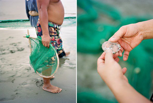 Bunn Salarzon - green fishing net of seafood