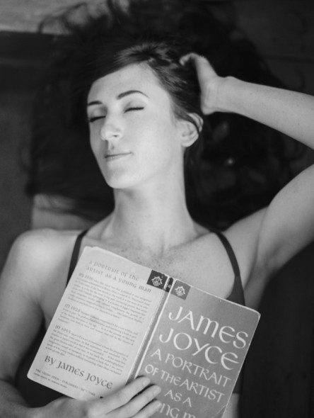 Bunn Salarzon - beautiful woman lying down reading book