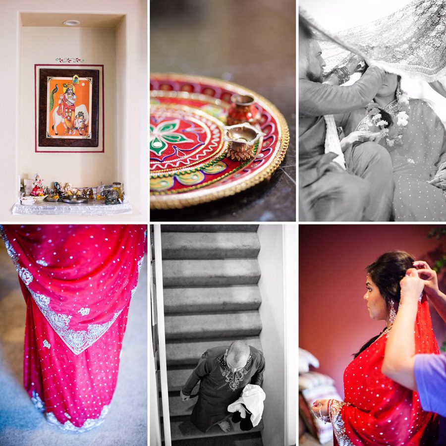 Bunn Salarzon - indian bride and groom in red sari